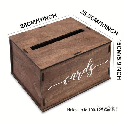 Rustic Wooden Wedding Card Box Wedding Decor Luxurious Weddings