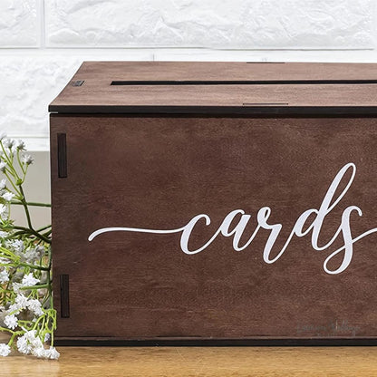 Rustic Wooden Wedding Card Box Wedding Decor Luxurious Weddings