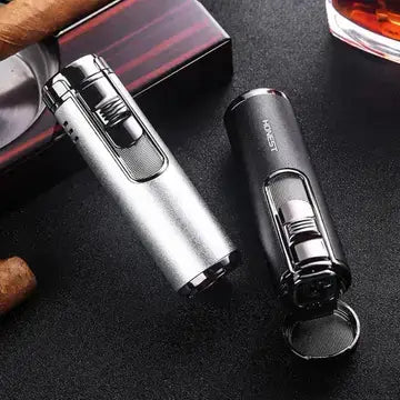 Honest Cigar Gas Lighter Torch Windproof Spray Gun blue flame lighter Luxurious Weddings