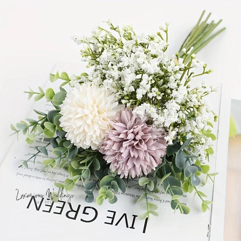 Simulated Hydrangea Bridal Bouquet Bridal Bouquet Luxurious Weddings