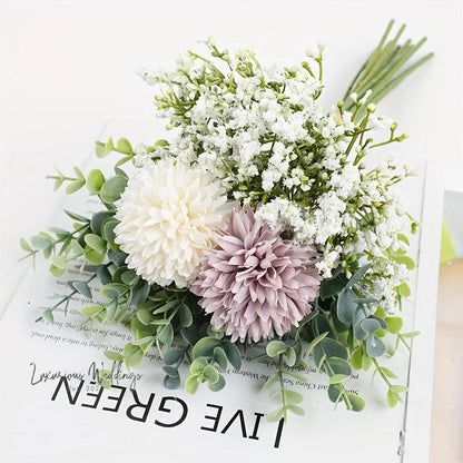 Simulated Hydrangea Bridal Bouquet Bridal Bouquet Luxurious Weddings