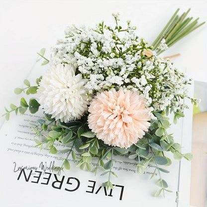 Simulated Hydrangea Bridal Bouquet Bridal Bouquet Luxurious Weddings