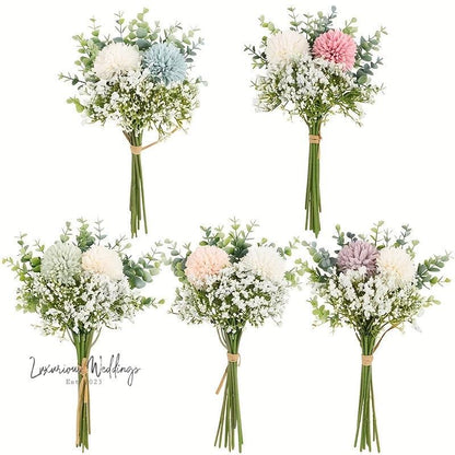Simulated Hydrangea Bridal Bouquet Bridal Bouquet Luxurious Weddings