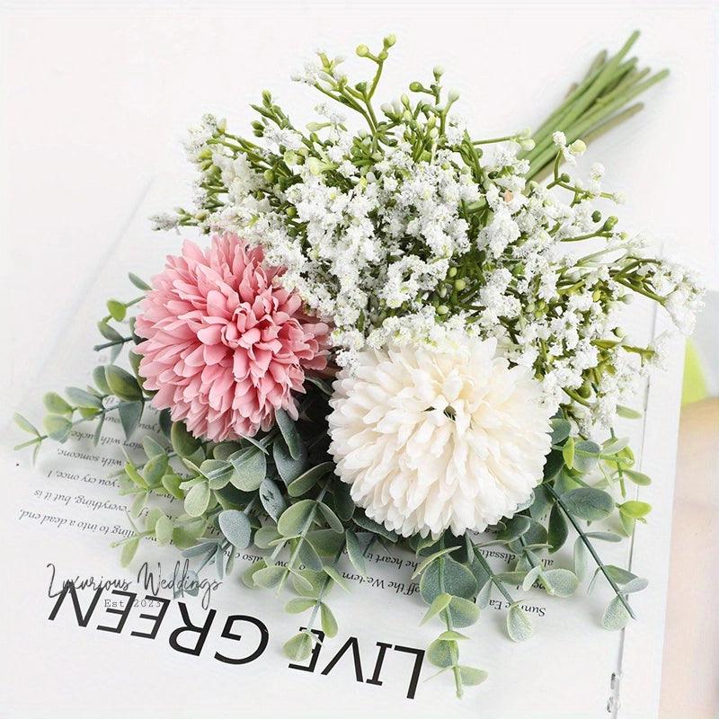 Simulated Hydrangea Bridal Bouquet Bridal Bouquet Luxurious Weddings