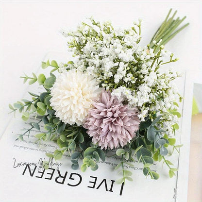 Simulated Hydrangea Bridal Bouquet Bridal Bouquet Luxurious Weddings