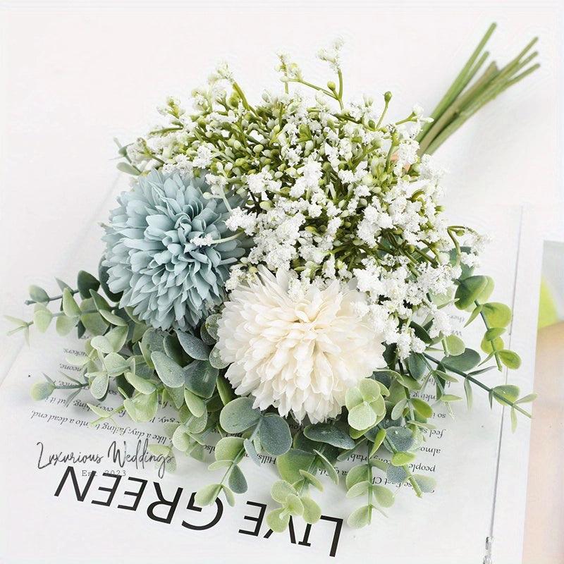 Simulated Hydrangea Bridal Bouquet Bridal Bouquet Luxurious Weddings
