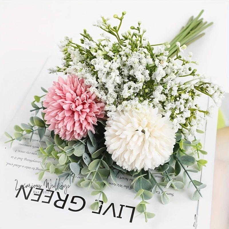 Simulated Hydrangea Bridal Bouquet Bridal Bouquet Luxurious Weddings