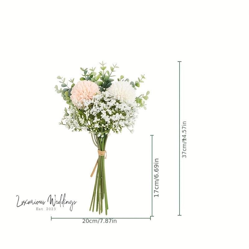 Simulated Hydrangea Bridal Bouquet Bridal Bouquet Luxurious Weddings