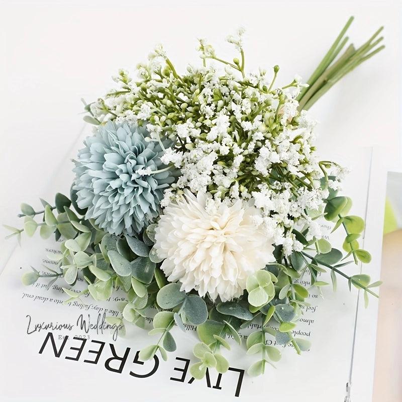 Simulated Hydrangea Bridal Bouquet Bridal Bouquet Luxurious Weddings