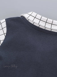 Stylish Plaid Baby Boy Suit - Cotton Blend, Hand Wash, Casual Luxurious Weddings