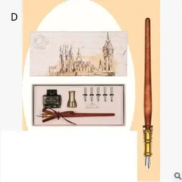 Set Crystal Glass Pen Set fountain pen set Luxurious Weddings