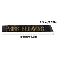 Universal Bridal Party Decorations - Satin Sash & Shoulder Straps Hens Night Luxurious Weddings