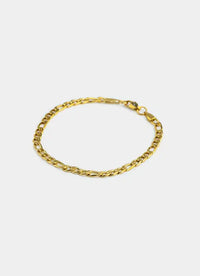 Figaro Bracelet 4mm - 18K Gold Plated