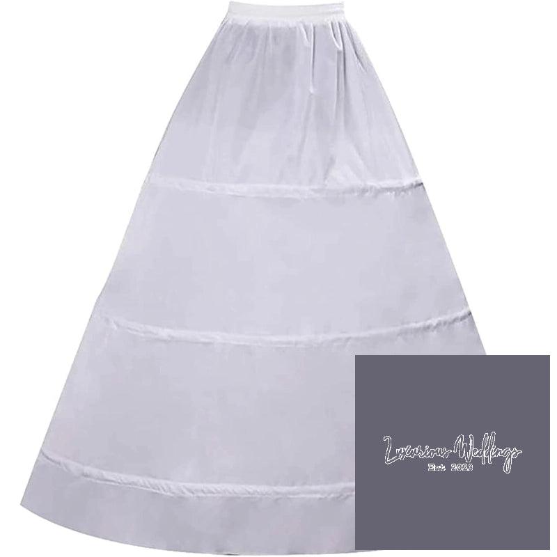 Vintage 3-Hoop Petticoat Underskirt for Wedding Dress Luxurious Weddings