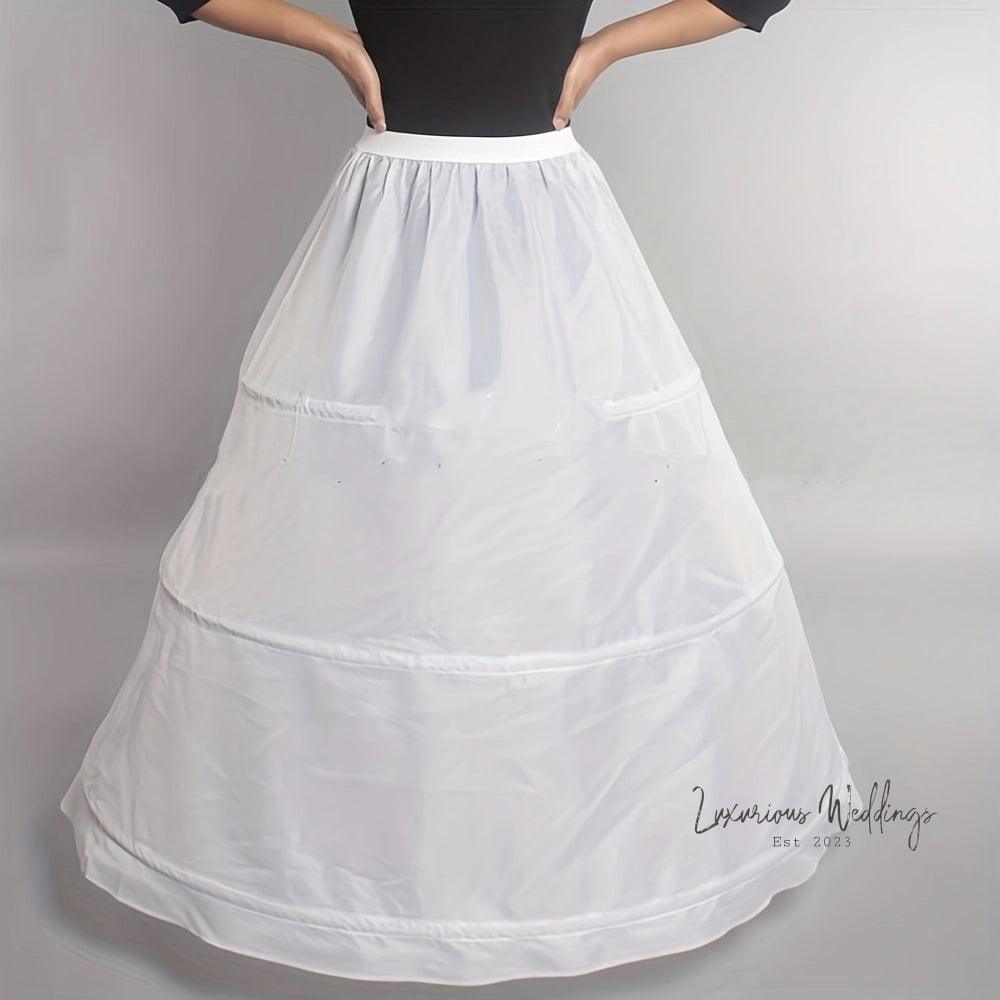Vintage 3-Hoop Petticoat Underskirt for Wedding Dress Luxurious Weddings