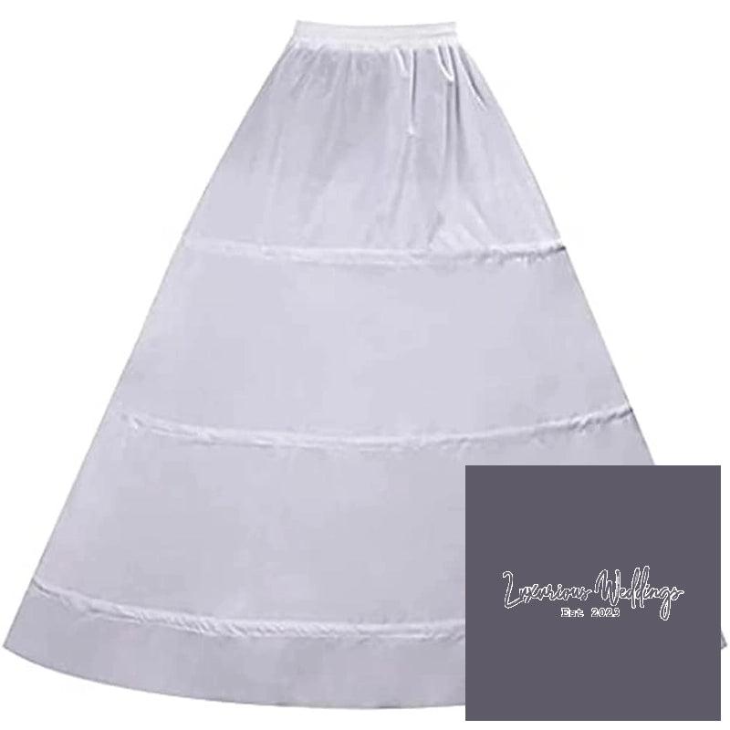 Vintage 3-Hoop Petticoat Underskirt for Wedding Dress Luxurious Weddings