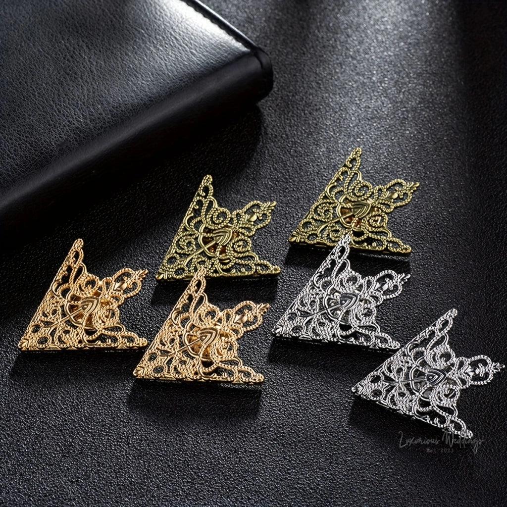 Vintage Collar Buckle Pin - Royal Alloy Design Luxurious Weddings