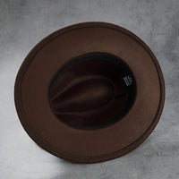 Vintage Wool Top Hat with Leather Buckle -Wedding Accessories Hats Luxurious Weddings