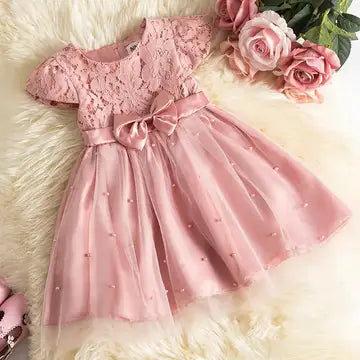 Vintage Birthday Princess Dress girls dresses Luxurious Weddings