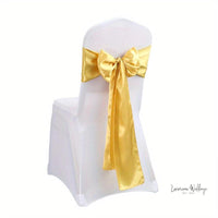 Wedding Party Chair Cover Set - 5pcs Chair Sashes Luxurious Weddings