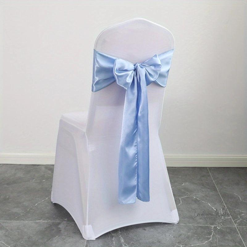 Wedding Party Chair Cover Set - 5pcs Chair Sashes Luxurious Weddings