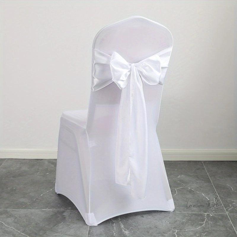 Wedding Party Chair Cover Set - 5pcs Chair Sashes Luxurious Weddings
