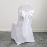Wedding Party Chair Cover Set - 5pcs Chair Sashes Luxurious Weddings