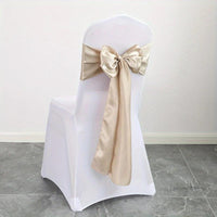 Wedding Party Chair Cover Set - 5pcs Chair Sashes Luxurious Weddings