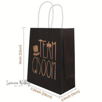 Wedding Party Gift Bags - 12pcs, Rose Gold Foiled, Bridal Shower Favors Wedding favors Luxurious Weddings