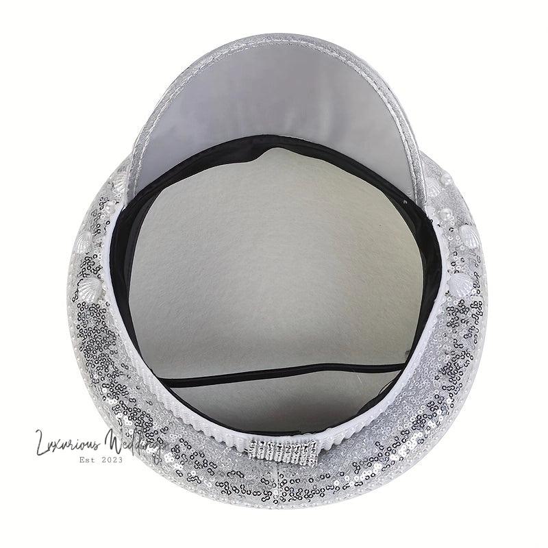 White Imitation Pearl Bridal Hat Luxurious Weddings