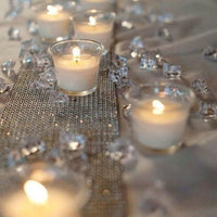 1000pcs DIY Diamond Table Confetti Gold Crystal - Luxurious Weddings