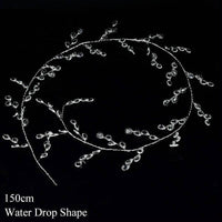 100/120/150cm Acrylic Crystal Bead Curtain Garland Crystal Garland Luxurious Weddings