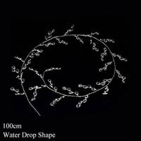 100/120/150cm Acrylic Crystal Bead Curtain Garland Crystal Garland Luxurious Weddings