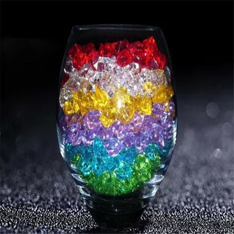 100pcs Clear Fake Crushed Ice Table Decorations DIY Craft Supplies Luxurious Weddings