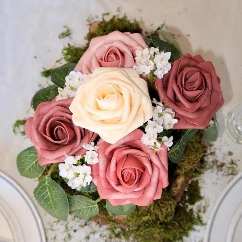 10/20/30 Rose Heads 8CM Artificial Flowers Artificial Flowers Luxurious Weddings