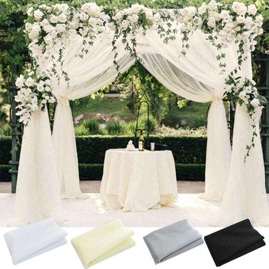 10m X 48cm Wedding Decoration Organza Crystal Sheer wedding decor Luxurious Weddings