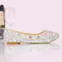 12cm/14cm Heels & Flats Crystal wedding shoes bling shoes Luxurious Weddings