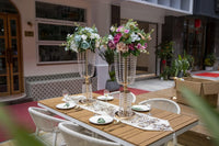 12pcs Acrylic Crystal Lead Table Flower Stand Centerpiece Centerpieces Luxurious Weddings