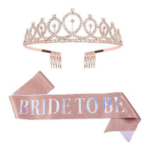 1set Rose Gold Bride to Be Satin Sash Bachelorette Party Luxurious Weddings