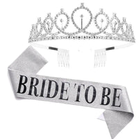 1set Rose Gold Bride to Be Satin Sash Bachelorette Party Luxurious Weddings