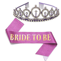 1set Rose Gold Bride to Be Satin Sash Bachelorette Party Luxurious Weddings