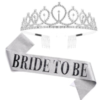 1set Rose Gold Bride to Be Satin Sash Bachelorette Party Luxurious Weddings