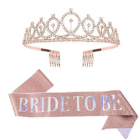 1set Rose Gold Bride to Be Satin Sash Bachelorette Party Luxurious Weddings