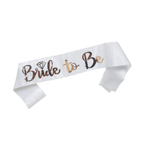1set Rose Gold Bride to Be Satin Sash Bachelorette Party Luxurious Weddings
