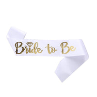 1set Rose Gold Bride to Be Satin Sash Bachelorette Party Luxurious Weddings