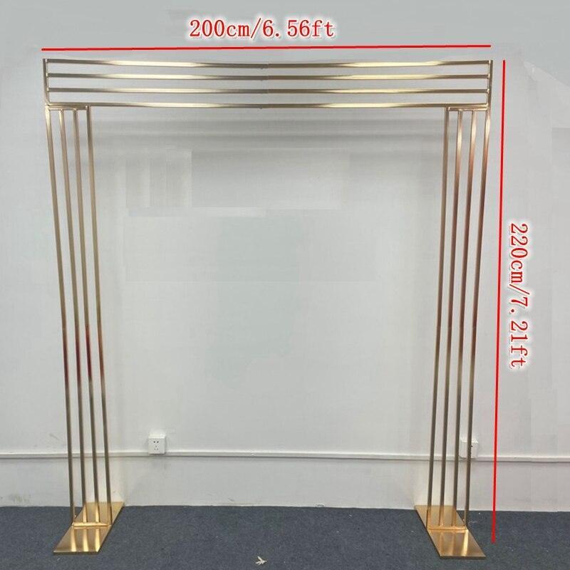 2.2M high Shiny Gold Plated Square Screen Backdrop Backdrops Luxurious Weddings