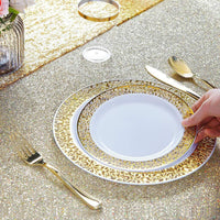 20-Piece Disposable Tableware Dinnerware Luxurious Weddings
