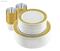 20-Piece Disposable Tableware Dinnerware Luxurious Weddings