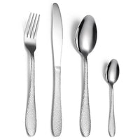 24Pcs/set Luxury Gold Stainless Steel Cutlery Set Gifts for her Luxurious Weddings