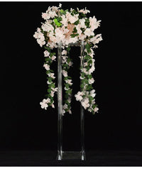 2/5/10 pcs Acrylic Floor Vase Clear Flower Centerpiece centerpieces Luxurious Weddings